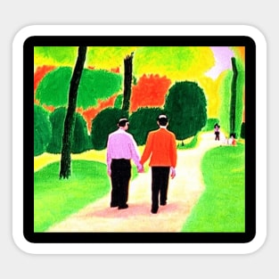 Walk Together Cool Friendship Sticker